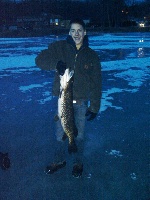 Ice fishing after school Fishing Report